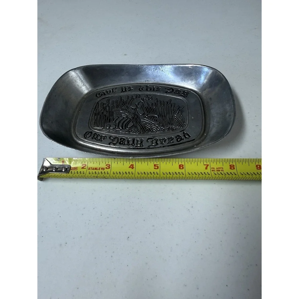 Vintage Pewter Bread Tray Duratale by Leonard 